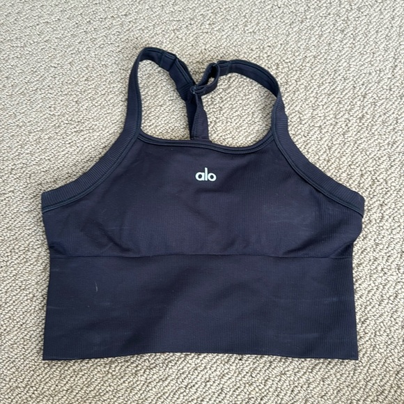 Alo Ribbed Sports Bra/Tank - Picture 1 of 2